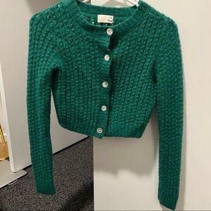 Wilfred Free Aritzia Fortune Cardigan Green